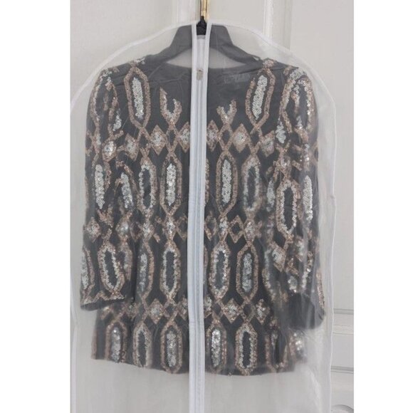 ✨🌲Alex Evenings Sequin Jacket Petite Small – Holiday Party & Evening Wear - Picture 3 of 3